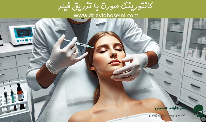 کانتورینگ صورت با تزریق فیلر