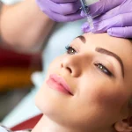 عکس تزریق فیلر پیشانی